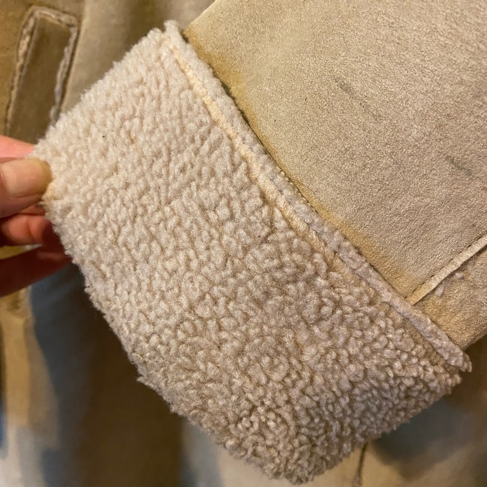 Tan Shearling Jacket - image 3